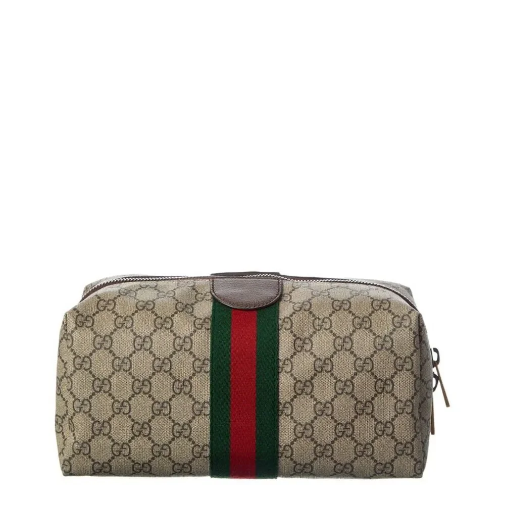 Gucci Ophidia Gg Supreme Canvas & Leather Toiletry Case - Picture 2 of 4